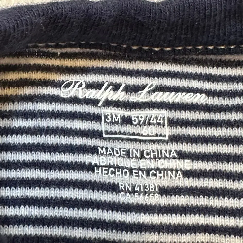 Ralph Lauren Stripe Baby Romper sz 3 m